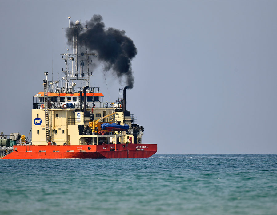 Carbon Soot discharge in Fujairah waters